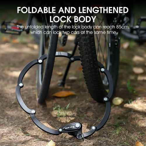 Load image into Gallery viewer, Foldable Bike Lock Anti-Theft MTB Road Bicycle Password Lock Scooter Electric E-Bike Chain Lock Cycling Accessories
