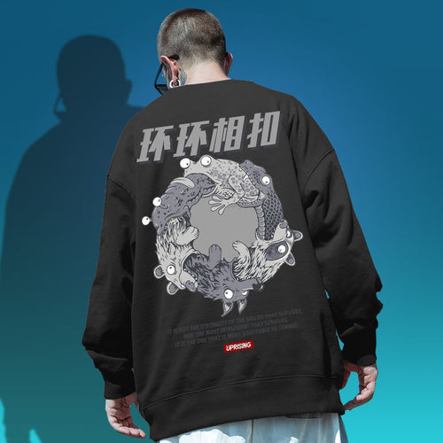 Load image into Gallery viewer, Hoodies, Sweatshirts Hip-hop street unique long-sleeved with interesting personality, rare, European, American and Japanese
