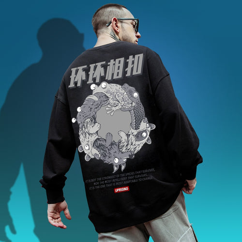 Load image into Gallery viewer, Hoodies, Sweatshirts Hip-hop street unique long-sleeved with interesting personality, rare, European, American and Japanese
