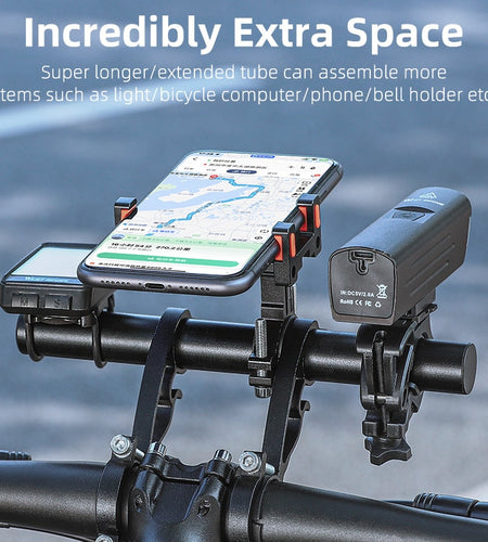 20-32MM MTB Road Bike Handlebar Extender Ultralight Aluminum Alloy Handle Bracket Bar For Phone Bike Computer Lights