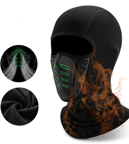 Full Face Scarf Winter Thermal Bike Head Fleece Hat Warmer Windproof Balaclava Breathable Cycling Mask Bicycle Headwear