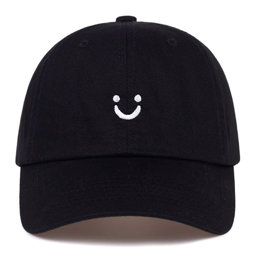 Load image into Gallery viewer, Spring autumn cotton baseball cap men women hip-hop dad hat adjustable sports golf caps smiley embroidered trucker hats
