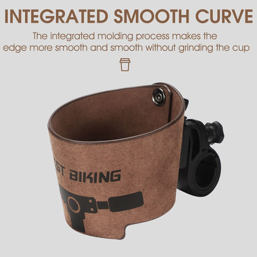 Load image into Gallery viewer, Vintage Cowhide Bicycle Bottle Holder Coffee Cup Holder Tea Cup Holder Bicycle Bracket Scooter Bottle Cage Holder
