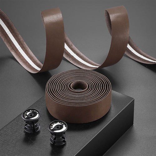 Load image into Gallery viewer, Genuine Leather Handlebar Tape For Road Bike Retro Color Drop-Bar Bike Handlebar Winding Gravel Bicycle Accessories
