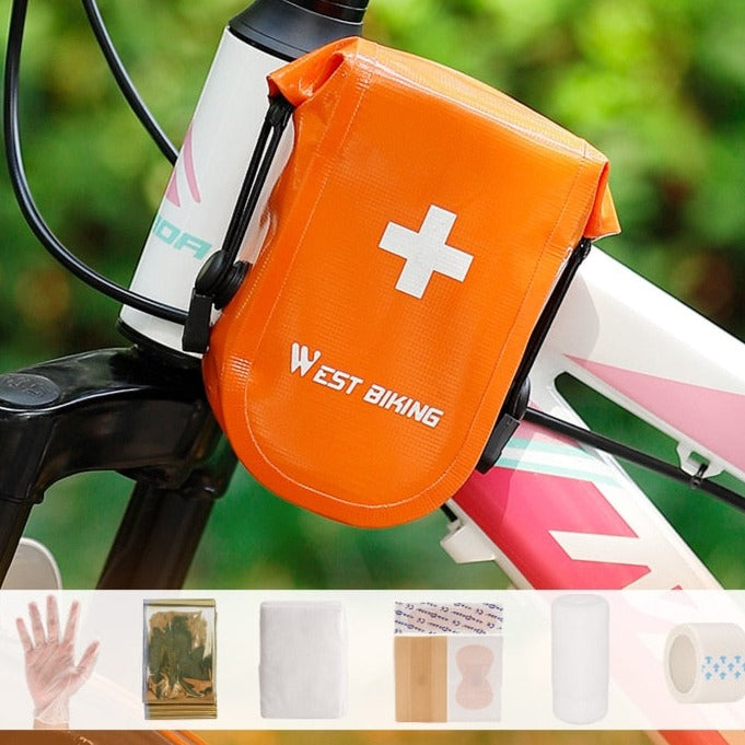 First Aid Kit Bicycle Bag Emergency Medical Supplies Outdoor Cycling Camping Hiking Home Travel Waterproof Bike Front Saddle Bag