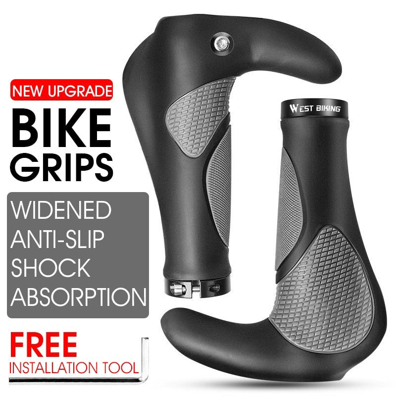Bicycle Handlebar Grips Ergonomic Handle End Grips Comfort Lock-on Handle Cover For Mountain Bike BMX MTB Cycling