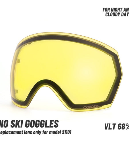 21101 Ski Goggles Replacement Lenses Double Layers Anti-fog UV400 Protection Ski Eyewear Glasses