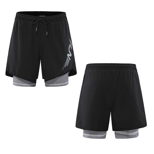 Load image into Gallery viewer, Men&#39;s Running Shorts Mens 2 in 1 Sports Shorts Male double-deck Quick Drying Sports men Shorts Jogging Gym Shorts men
