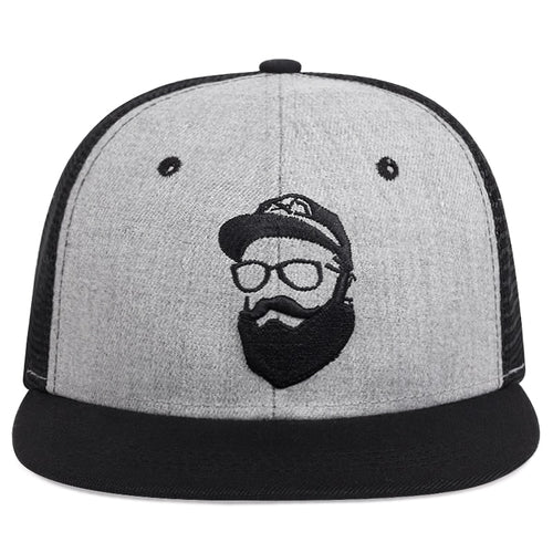 Load image into Gallery viewer, Beard old man embroidery baseball cap Fashion summer Mesh caps casual snapback Hat adjustable hip hop Hats gorras
