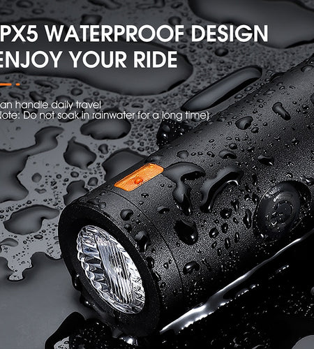 4500mAh Bike Light 1300LM Front Lights USB Rechargeable LED Bicycle Flashlight Waterproof Headlight Bike Accessories