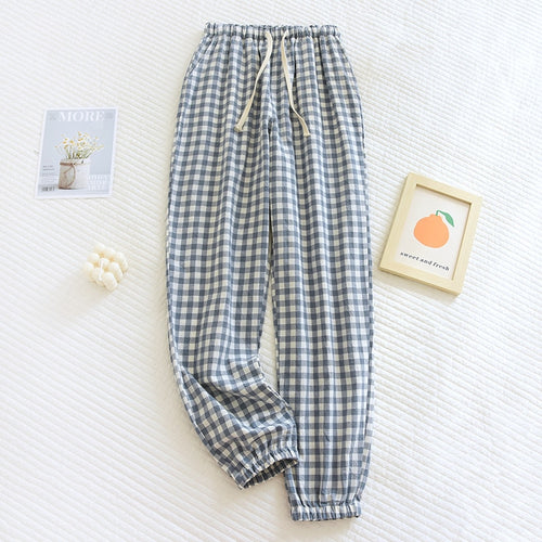 Load image into Gallery viewer, Women&#39;s Pajamas Pants Plaid Print Sleepwear Cotton Bottoms Casual Leisure Homewear Comfortable Simple Petite Femme
