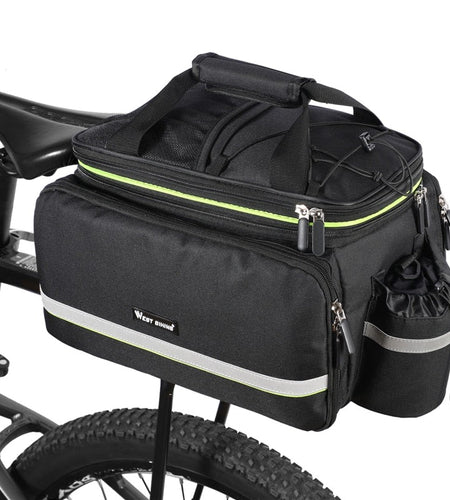 3 In 1 Waterproof Bicycle Trunk Bag MTB Road Bike Bag Large Capacity Travel Luggage Carrier Rear Seat Rack Panniers