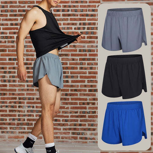 Load image into Gallery viewer, Marathon Running Shorts Lightweight Quick-drying Breathable Moisture-absorbing Men&#39;s Fitness Training Three-point Pants Shorts
