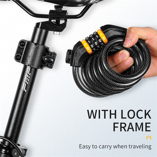 Load image into Gallery viewer, Bike Digital Lock Anti Theft Security MTB Road Bicycle Accessories E-Bike Motorcycle Cycling Password Cable Lock
