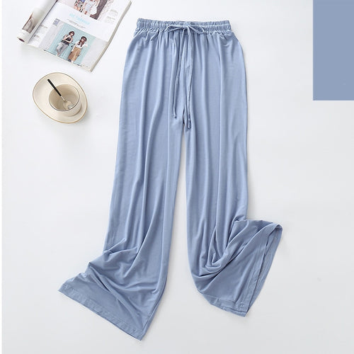 Load image into Gallery viewer, Summer Women&#39;s Pajamas Pants Super Soft Modal Viscose Sleepwear Solid Colors Casual Leisure Homewear Pants Comfortable
