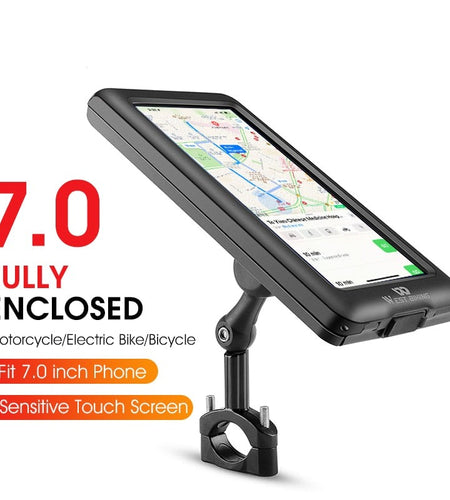Bike Phone Holder Adjustable Rotatable Waterproof 7.0 inch Mobile Phone Support Motorcycle Bicycle Cycling Mount