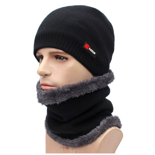Load image into Gallery viewer, Men Winter Hats For Women Skullies Beanies Men Winter Knitted Hat Cap Scarf Fur Mask Gorras Bonnet Warm Thick шапка Beanie Hat
