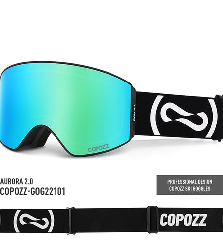 Magnetic Professional Ski Goggles UV400 Protection Anti-Fog Ski Glasses For Men Women Quick-Change Lens Snowboard Goggles