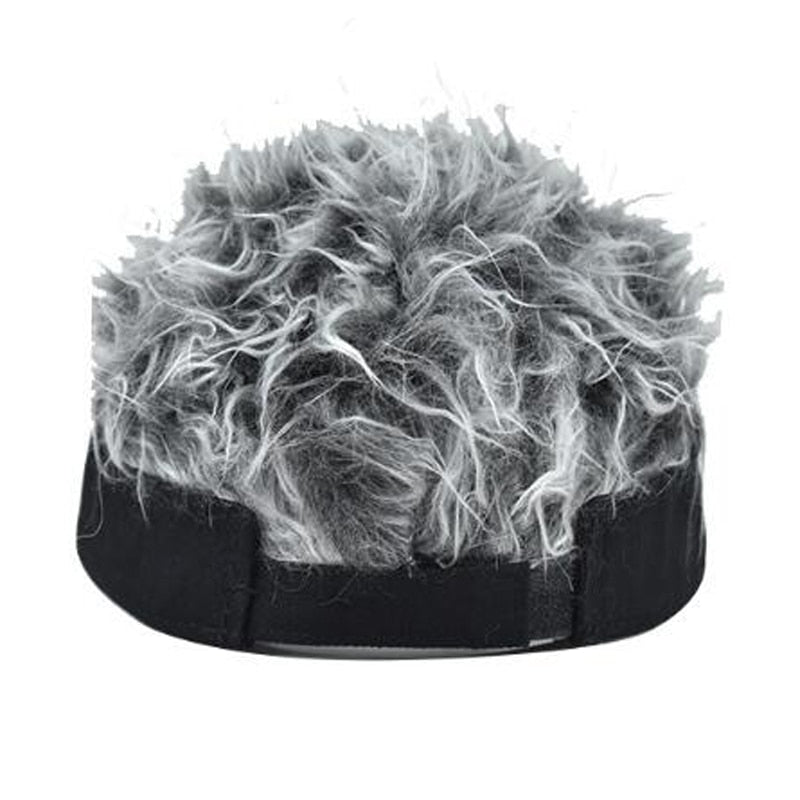 Men Women Casual Concise Sun Shade Adjustable Sun Visor Baseball Cap With Spiky Hairs Wig Baseball Hat With Spiked Wigs