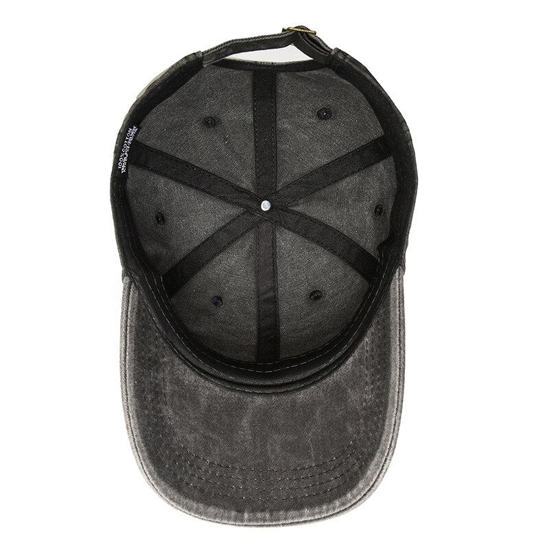 Solid Cotton Baseball Cap for Men Women Unisex Vintage Dad Hat Casual Adjustable Snapback Outdoor Trucker Hats