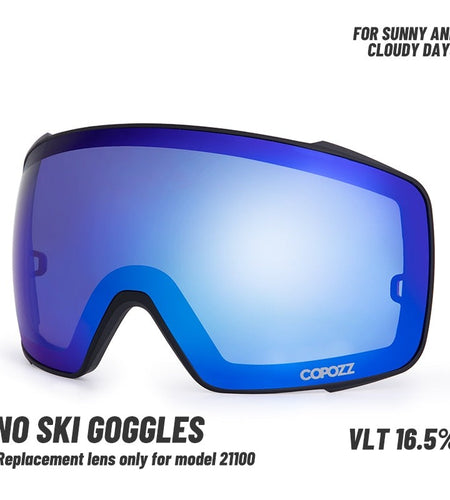 21100 Ski Goggles Magnetic Replacement Lenses Non-polarized