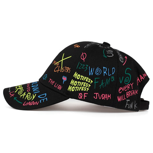 Load image into Gallery viewer, Fashion Graffiti printing baseball cap Spring summer outdoor leisure hat Adjustable hip hop street hats Unisex caps
