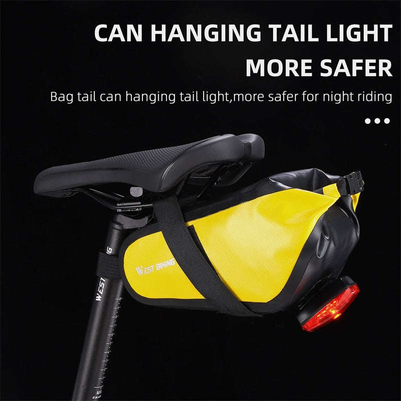 Waterproof Bicycle Saddle Bag MTB Road Bike Shockproof Cycling Tools Pannier Seatpost Basket Bag Bike Accessories