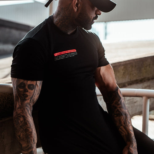 Load image into Gallery viewer, Black Cotton Print T-shirt Men Casual Short Sleeve Tees Shirt 2022 Gym Fitness Tops Male Summer Bodybuilding Training Clothing
