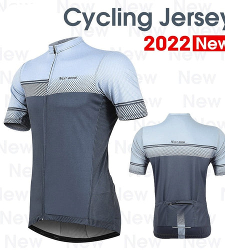 Summer Cycling Jersey Short Sleeve Casual Men's Sport Top Quick Dry MTB Road Bike Team Uniform Bicycle Wear Clothing