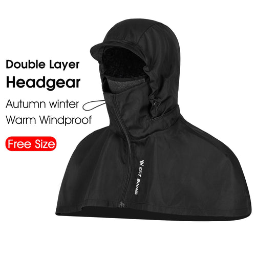 Load image into Gallery viewer, 2 in 1 Winter Warm Cycling Cap Tactical Soldier Hood Fleece Windproof Balaclava Motorcycle Headgear Bicycle Ski Cap
