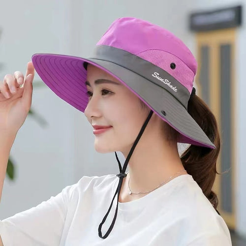 Load image into Gallery viewer, Women&#39;s Summer Hat Fashion Letter Design Sun Hat Female Travel  Beach Bucket Hat
