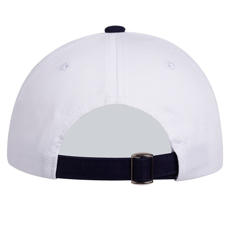 Fashion Baseball Caps Ship Spear Letters Embroidery White Turning Caps Snapback Hats Lace Straight Brim Hip Hop Outdoor Hats