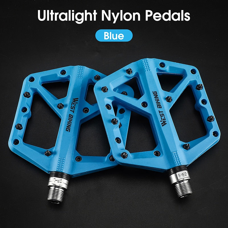 Bicycle Pedal Anti-slip Ultralight Nylon MTB Mountain Bike Pedal Sealed Bearings Pedals Bicycle Accessories Parts