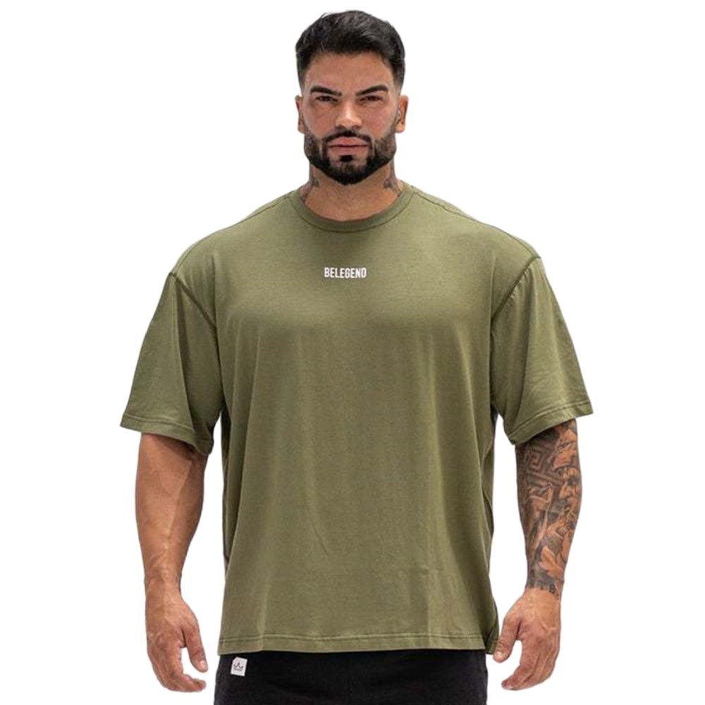 Cotton Casual T-shirt Men Short Sleeve Loose Tees Shirt Male Gym Fitness Wear Tops Summer Sport Training Crossfit Clothing