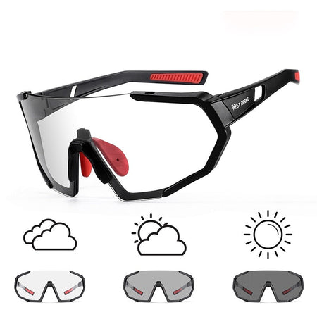 Photochromic Cycling Sunglasses Men Women MTB Road Bike Sports Glasses UV400 Goggle Fishing Biking Aesthetic Eyewear