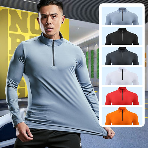 Load image into Gallery viewer, Gym Elasticity Sweatshirt Fitness Trainer Compression Sport T-shirt for Running Exercise Bodybuilding LongSleeves Tops Plus Size
