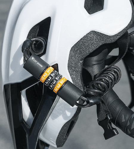 Bicycle Helmet Lock Portable Combination Wire Lock Anti-theft Bike Lock Scooter Motocycle Helmet Cycling Bag Lock