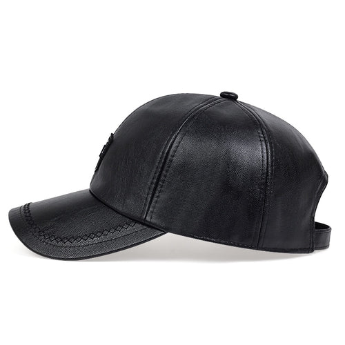Load image into Gallery viewer, Autumn Winter warm leather baseball Cap Hip Hop Snapback Hat Fashion Men Women Sports Casual Caps Dad Hats Adjustable gorras
