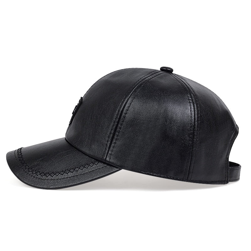 Autumn Winter warm leather baseball Cap Hip Hop Snapback Hat Fashion Men Women Sports Casual Caps Dad Hats Adjustable gorras