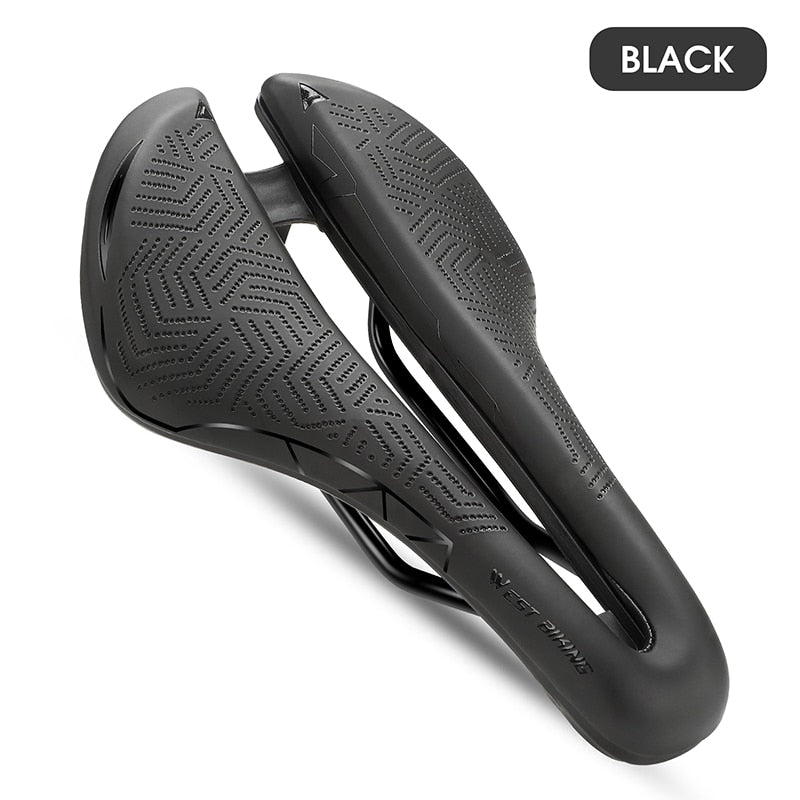 MTB Road Bike Saddle Hollow Soft Comfortable Breathable Seat With Warning Taillight USB Road Bicycle Cycling Saddles