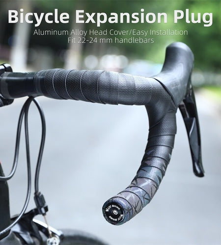 Colorful Handlebar End Plugs With Tools Alunimum Alloy Road Bike MTB Handle Bar End Cap Expansion Plugs 22-24mm