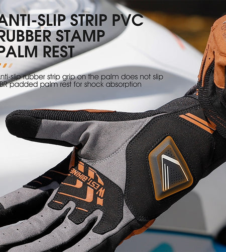 Motorcycle Cycling Gloves Shockproof Full Finger Bike Gloves Touch Screen Sport Gloves Men Women MTB Bicycle Gloves