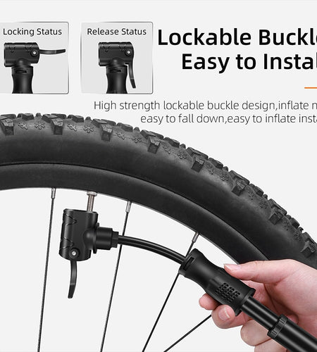 Portable MTB Bike Pump Mini Cycling Tire Ballon Inflator Hand Air Pump Bicycle Accessories Mountain Road Bike Pump