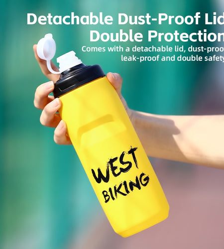 Cycling Water Bottle 620-750ML Portable Sports Soft Flask MTB Road Bike Bottle Running Gym Fitness Bottle 6 Colors