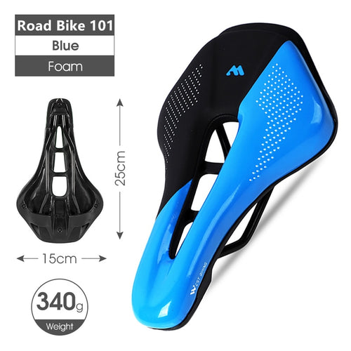 Load image into Gallery viewer, Bike Saddle MTB Road Racing Bicycle Seat Hollow Soft Short Nose Cushion PU Waterproof Cycling Saddle Accessories

