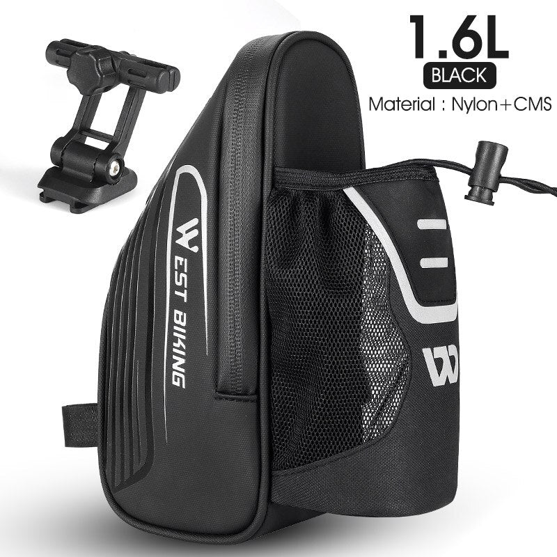 Bike Saddle Bag With Water Bottle Pocket MTB Road Bicycle Under Seat Bag Waterproof Tail Pannier Cycling Accessories