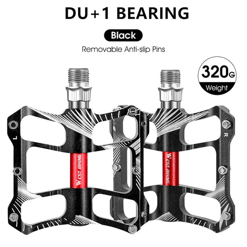 Load image into Gallery viewer, Ultralight Bicycle Pedals Aluminum Alloy MTB BMX Road Bike Pedal DU Bearing Anti-slip Flat Pedal Cycling Accessories
