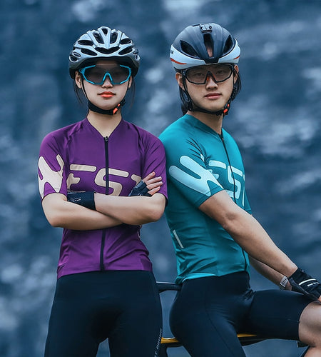 Summer Unisex Cycling Jersey Men's Sports MTB T-shirt Back Pocket Short Sleeve Road Bike Racing Couple's Clothing