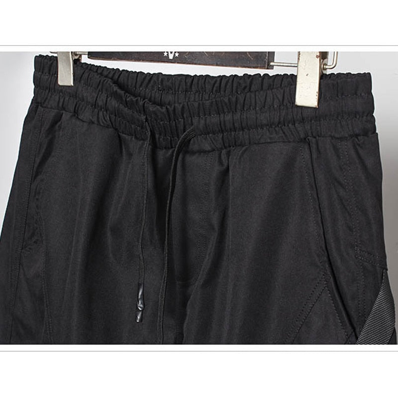 Hip Hop Tactical Cargo Pants Men Multi Pocket Joggers Trousers Autumn Functional Elastic Waist Fahsion Streetwear Pant