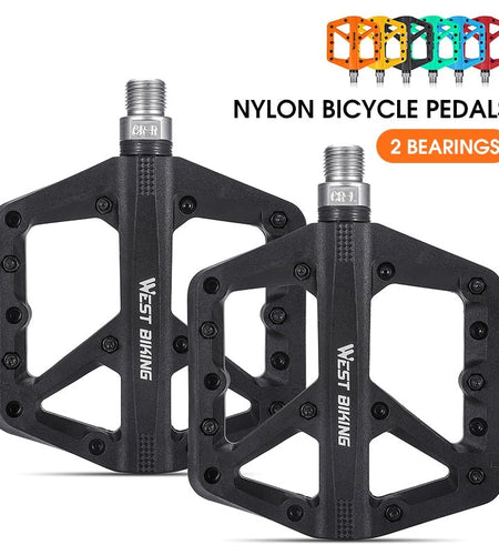 Ultralight Nylon Bicycle Pedals 2 Sealed Bearings MTB Road BMX Pedals Non-Slip Waterproof Bike Pedals Accessories